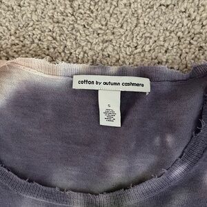 Autumn cashmere tie dye long sleeve top size small